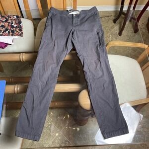 Vuori Banks Pants Athletic‎ Training Drawstring Zipper Pocket Gray L